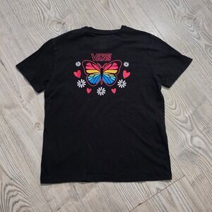 Vans Butterfly T-Shirt Girls Size Medium 10-12